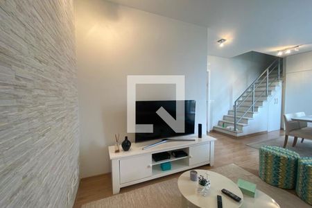 Sala de apartamento para alugar com 1 quarto, 82m² em Paraíso do Morumbi, São Paulo