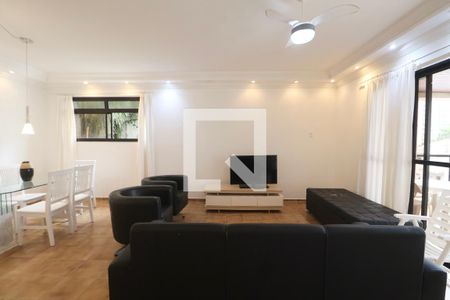 Sala de apartamento para alugar com 4 quartos, 220m² em Barra Funda, Guarujá