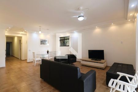Sala de apartamento para alugar com 4 quartos, 220m² em Barra Funda, Guarujá