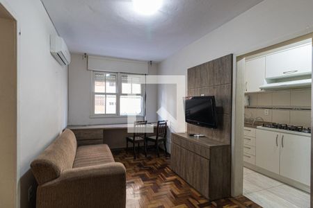 Sala de Apartamento com 1 quarto, 41m² Petrópolis