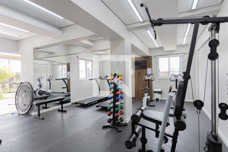 Apartamento para alugar com 47m², 2 quartos e 2 vagas Apartamento para alugar com 47m², 2 quartos e 2 vagasÁrea comum - Academia