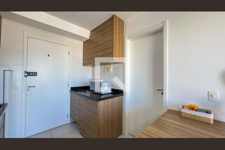 Sala e Cozinha de apartamento para alugar com 1 quarto, 29m² em Jardim Caravelas, São Paulo