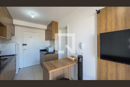 Sala e Cozinha de apartamento para alugar com 1 quarto, 29m² em Jardim Caravelas, São Paulo