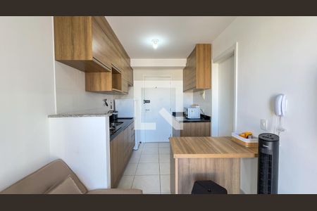 Sala e Cozinha de apartamento para alugar com 1 quarto, 29m² em Jardim Caravelas, São Paulo