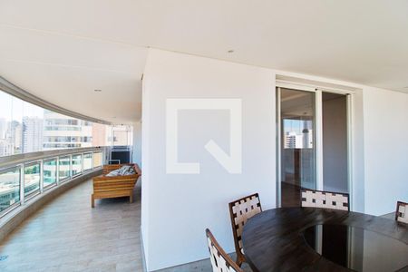 Varanda da Sala de apartamento para alugar com 4 quartos, 268m² em Vila Andrade, São Paulo