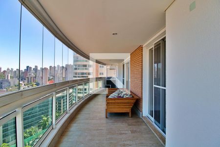 Varanda da Sala de apartamento para alugar com 4 quartos, 268m² em Vila Andrade, São Paulo