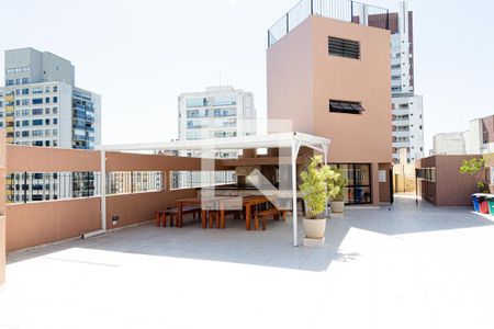 Studio para alugar com 30m², 1 quarto e sem vaga Studio para alugar com 30m², 1 quarto e sem vagaÁrea comum - Churrasqueira