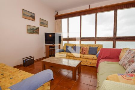 Sala de apartamento para alugar com 3 quartos, 185m² em Vila Alzira, Guarujá
