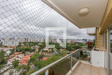 Varanda da Sala de apartamento para alugar com 5 quartos, 330m² em Santo Amaro, São Paulo