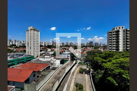 Vista Sala  de apartamento à venda com 2 quartos, 75m² em Campo Belo, São Paulo