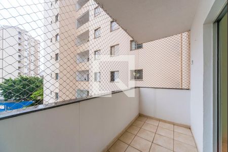 Varanda da Sala de apartamento à venda com 2 quartos, 62m² em Vila Floresta, Santo André