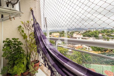 Varanda da Sala de apartamento à venda com 2 quartos, 58m² em Pechincha, Rio de Janeiro