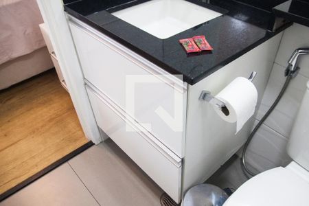 Detalhe do banheiro de kitnet/studio à venda com 1 quarto, 40m² em Santa Efigênia, São Paulo