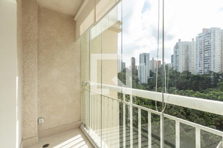 Varanda da Sala de apartamento para alugar com 2 quartos, 67m² em Vila Andrade, São Paulo