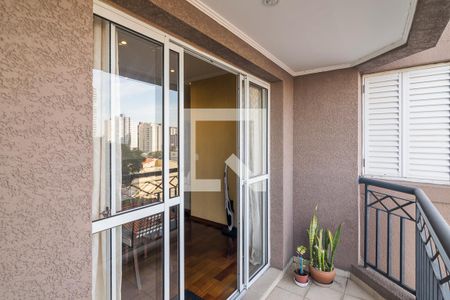 Varanda da Sala de apartamento à venda com 3 quartos, 110m² em Campestre, Santo André