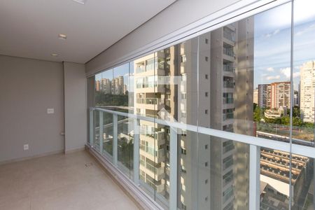 Varanda da Sala de apartamento para alugar com 3 quartos, 84m² em Jardim Caravelas, São Paulo