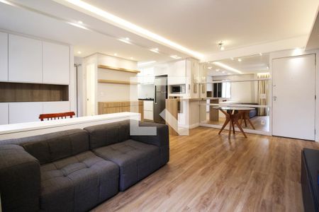 Sala de apartamento para alugar com 1 quarto, 52m² em Indianópolis, São Paulo