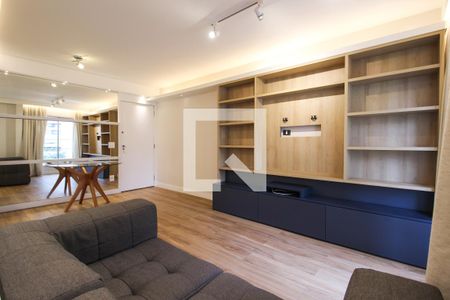 Sala de apartamento para alugar com 1 quarto, 52m² em Indianópolis, São Paulo
