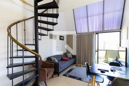 Sala de apartamento à venda com 1 quarto, 57m² em Cambuí, Campinas