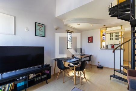 Sala de apartamento à venda com 1 quarto, 57m² em Cambuí, Campinas