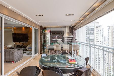 Varanda Gourmet de apartamento para alugar com 4 quartos, 206m² em Vila Romana, São Paulo