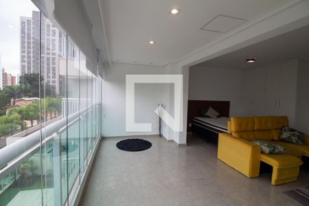 Varanda de kitnet/studio à venda com 1 quarto, 50m² em Campo Belo, São Paulo