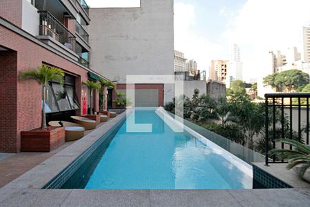 Studio para alugar com 42m², 1 quarto e 1 vagaPiscina