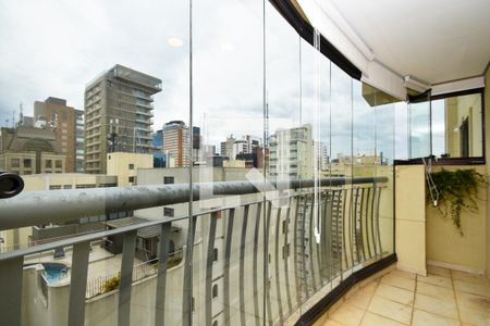 varanda Sala de estar de apartamento para alugar com 1 quarto, 46m² em Jardim Paulista, São Paulo