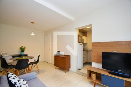 Sala de estar de apartamento para alugar com 1 quarto, 46m² em Jardim Paulista, São Paulo