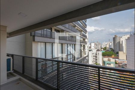 Varanda da Sala de apartamento à venda com 1 quarto, 46m² em Vila Mariana, São Paulo