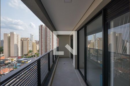 Varanda da Sala de apartamento à venda com 1 quarto, 46m² em Vila Mariana, São Paulo
