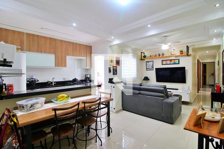 Sala/Cozinha de apartamento para alugar com 3 quartos, 75m² em Vila Vitória, Santo André