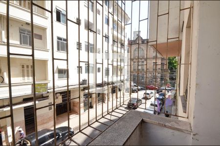 Vista da varanda  de apartamento à venda com 1 quarto, 44m² em Santa Teresa, Rio de Janeiro