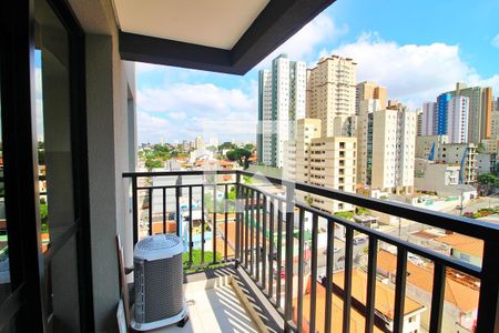 Varanda da Sala de apartamento à venda com 1 quarto, 44m² em Campestre, Santo André