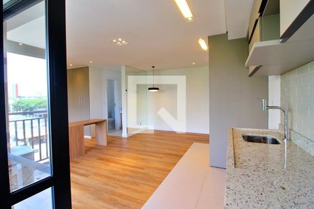 Sala/Cozinha de apartamento para alugar com 1 quarto, 44m² em Campestre, Santo André