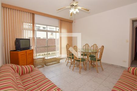 Sala de apartamento para alugar com 2 quartos, 93m² em Jardim Belmar, Guarujá