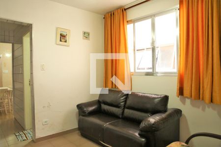 Sala de apartamento para alugar com 1 quarto, 52m² em Vila Caiçara, Praia Grande