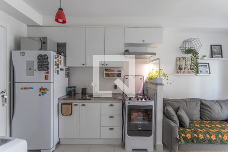 Cozinha de kitnet/studio à venda com 1 quarto, 28m² em Água Branca, São Paulo