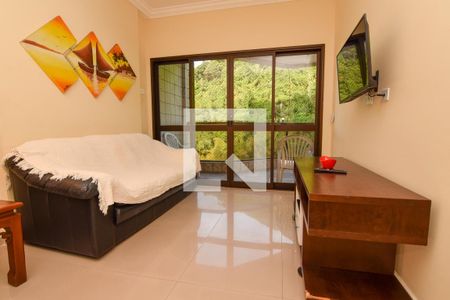 Sala de apartamento para alugar com 3 quartos, 95m² em Jardim Tejereba, Guarujá