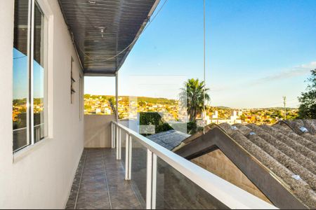 Varanda da Sala e cozinha  de casa para alugar com 1 quarto, 40m² em Santa Tereza, Porto Alegre