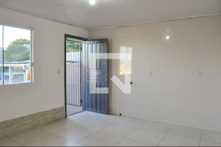 Sala e cozinha  de casa para alugar com 1 quarto, 40m² em Santa Tereza, Porto Alegre