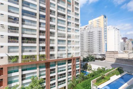 Vista  da Sala de apartamento para alugar com 1 quarto, 54m² em Consolação, São Paulo