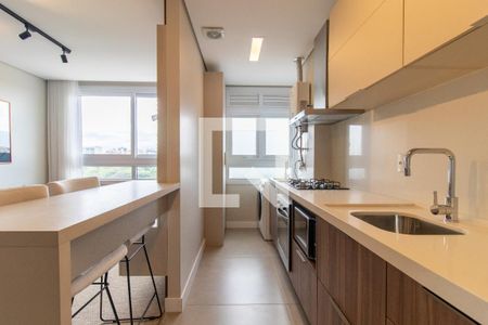 Cozinha de apartamento à venda com 2 quartos, 58m² em Farroupilha, Porto Alegre