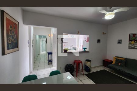 Sala de apartamento para alugar com 1 quarto, 54m² em José Menino, Santos