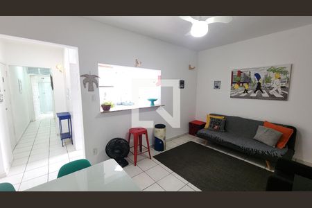 Sala de apartamento para alugar com 1 quarto, 54m² em José Menino, Santos