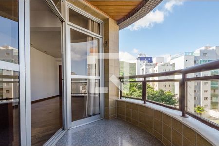 Varanda da Sala de apartamento para alugar com 4 quartos, 142m² em Buritis, Belo Horizonte