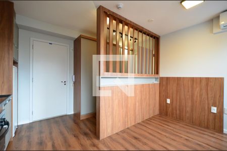 Sala/Cozinha de kitnet/studio para alugar com 1 quarto, 28m² em Mirandópolis, São Paulo