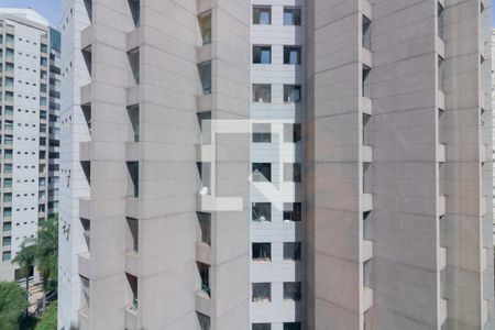 Vista Sala de kitnet/studio para alugar com 1 quarto, 38m² em Moema, São Paulo