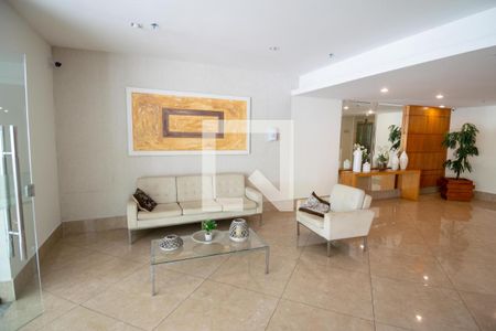 Apartamento para alugar com 92m², 2 quartos e 1 vagaFachada e portaria