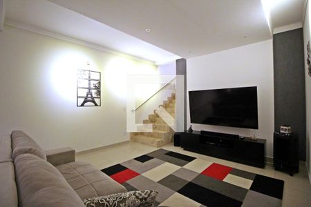 Sala de Estar de casa de condomínio à venda com 3 quartos, 222m² em Swiss Park, Campinas